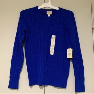 Long sleeve blue crewneck